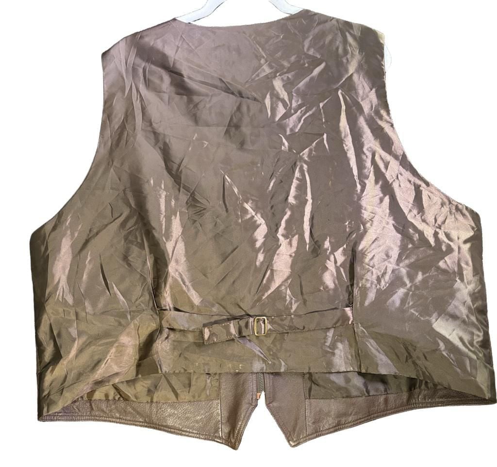 Jacque & Koko Leather Vest Size 26/28 6