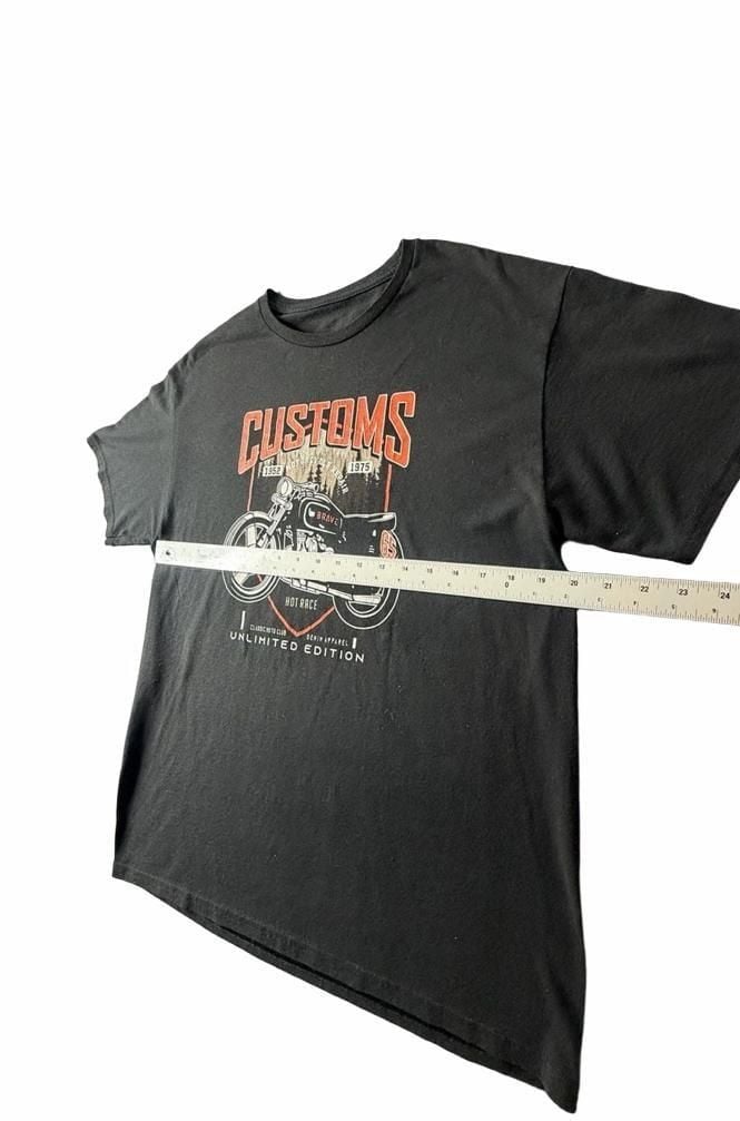 Unbranded Motorcycle Customs Graphic T-Shirt XL Black 3