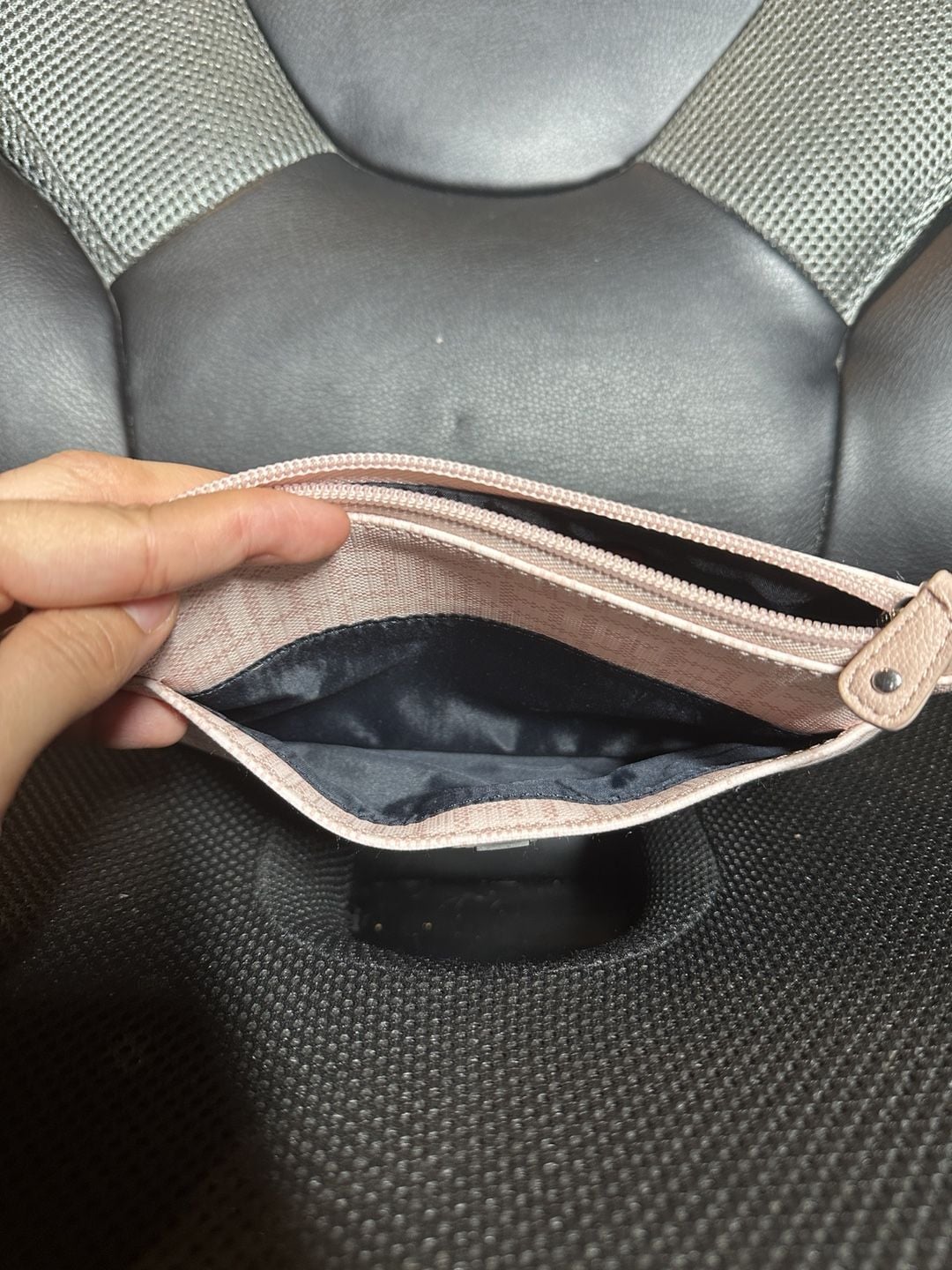 Tommy Hilfiger Monogram Pink Wristlet Clutch 3