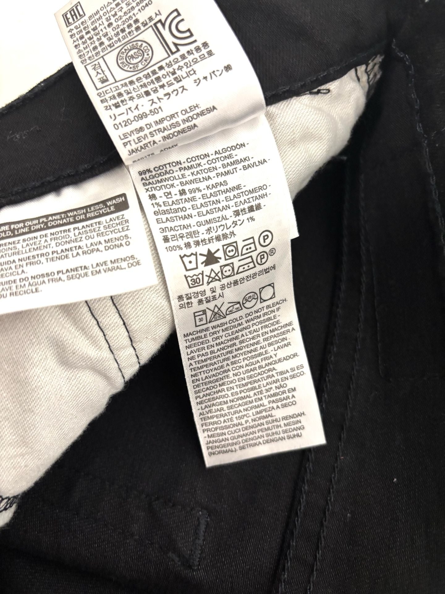 Levi's 511 Slim Jeans Black Size 36 3