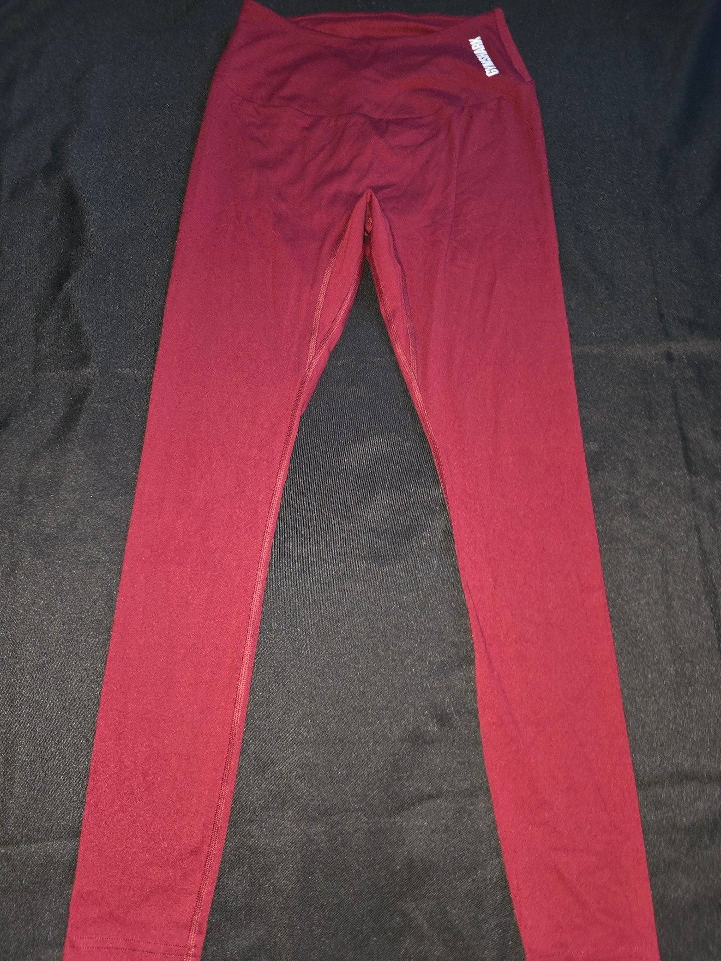 Gymshark Leggings Burgundy Red Activewear Size L 3