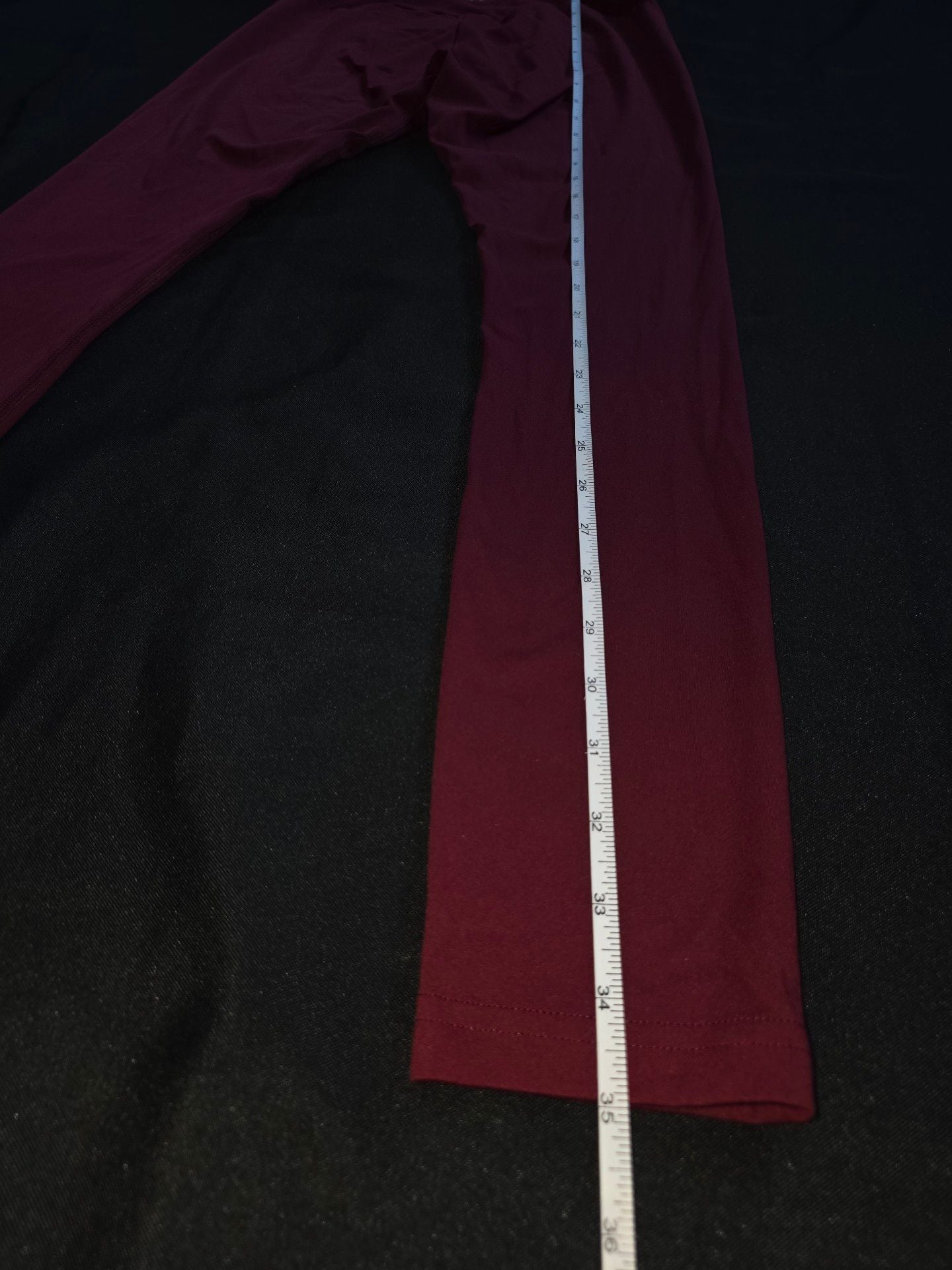 Gymshark Leggings Burgundy Red Activewear Size L 7