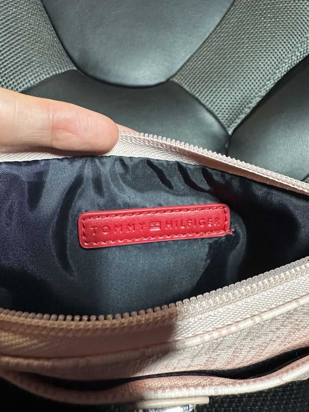 Tommy Hilfiger Monogram Pink Wristlet Clutch 5