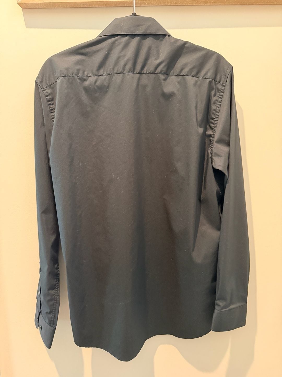 Lucky Brand Long Sleeve Button Down Shirt Black Slim Fit 4