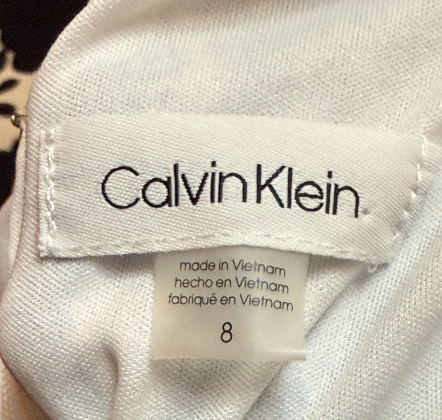Calvin Klein Blue & White Paisley Halter Dress Size 8 4
