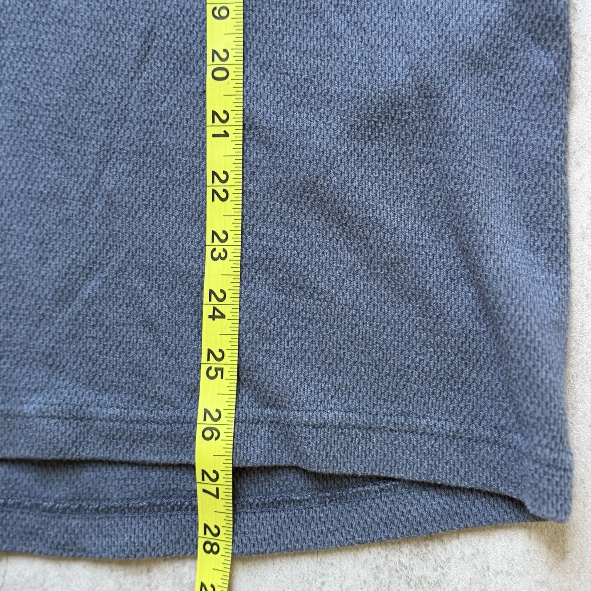 St. John's Bay Waffle Knit Henley Size XL Blue Long Sleeve Shirt 7