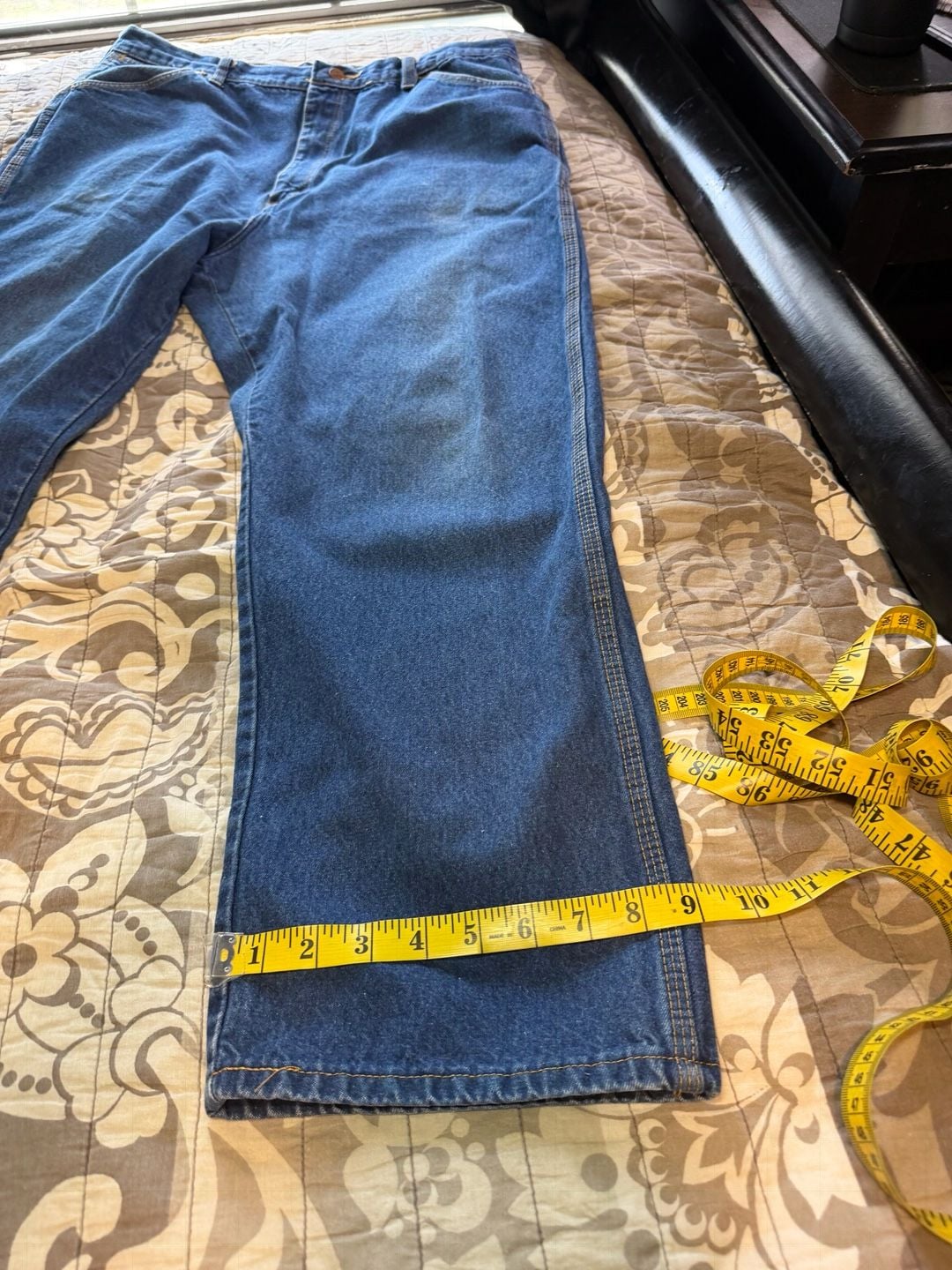 Big Ben Carpenter Jeans 40x30 Blue Cotton Relaxed Straight Leg 7