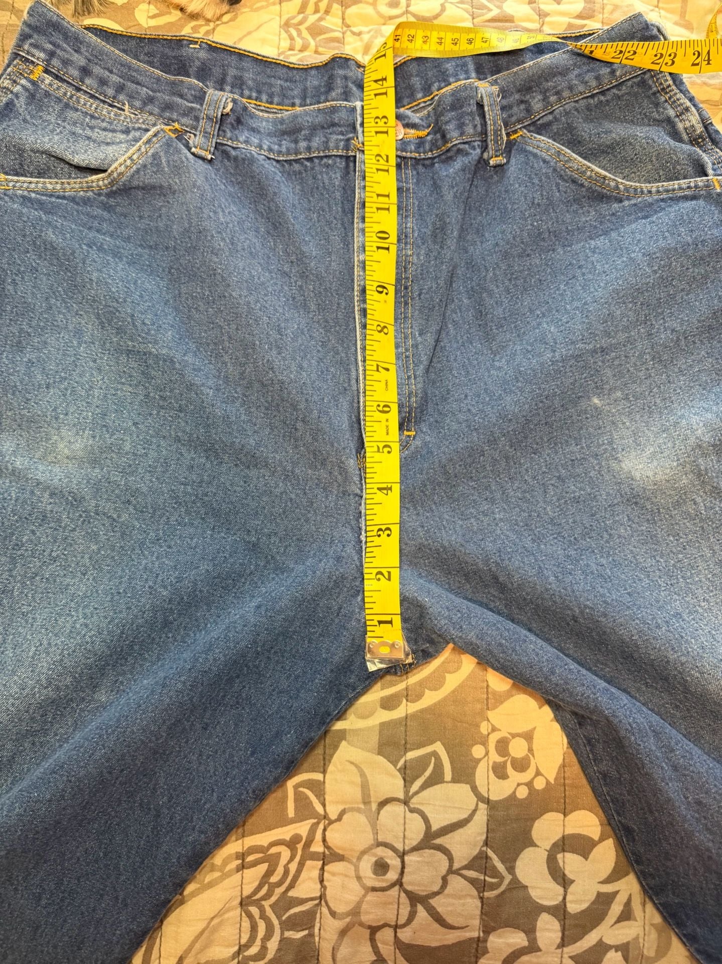 Big Ben Carpenter Jeans 40x30 Blue Cotton Relaxed Straight Leg 8