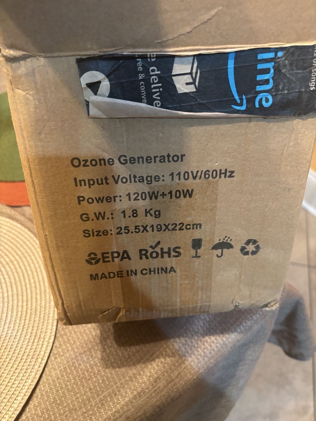 ERSITROLE Ozone Generator Model EOG-01 90000mg/h 9