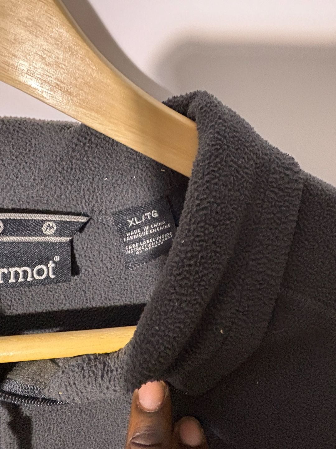 Marmot Fleece Pullover Size M Gray 1/2 Zip 7