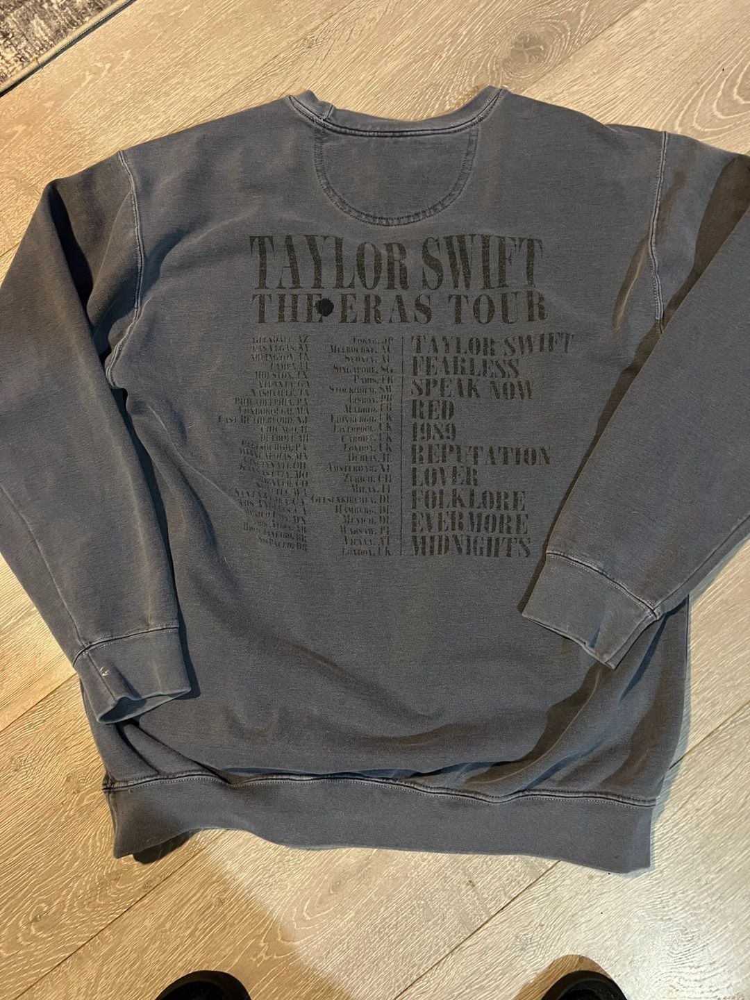 Taylor Swift The Eras Tour Crewneck Sweatshirt Gray 3