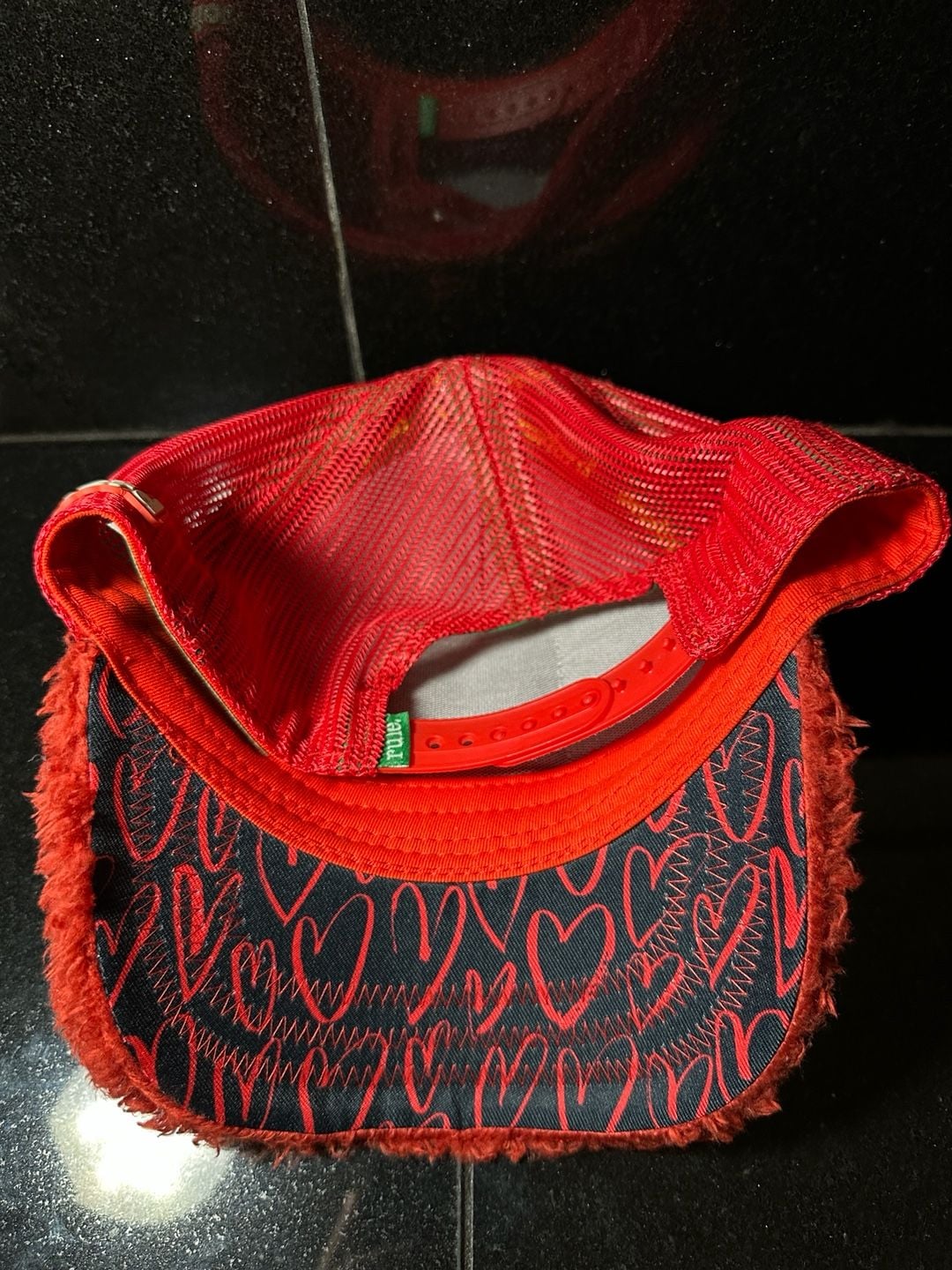 Overlord Sesame Street Elmo Fuzzy Trucker Hat Snapback Red 2