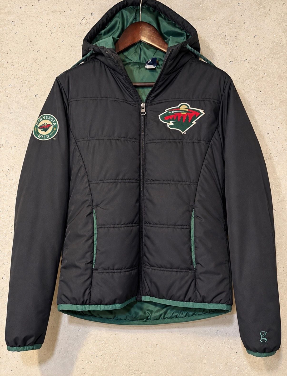 Gear For Sports Minnesota Wild Puffer Jacket Size S Black 2
