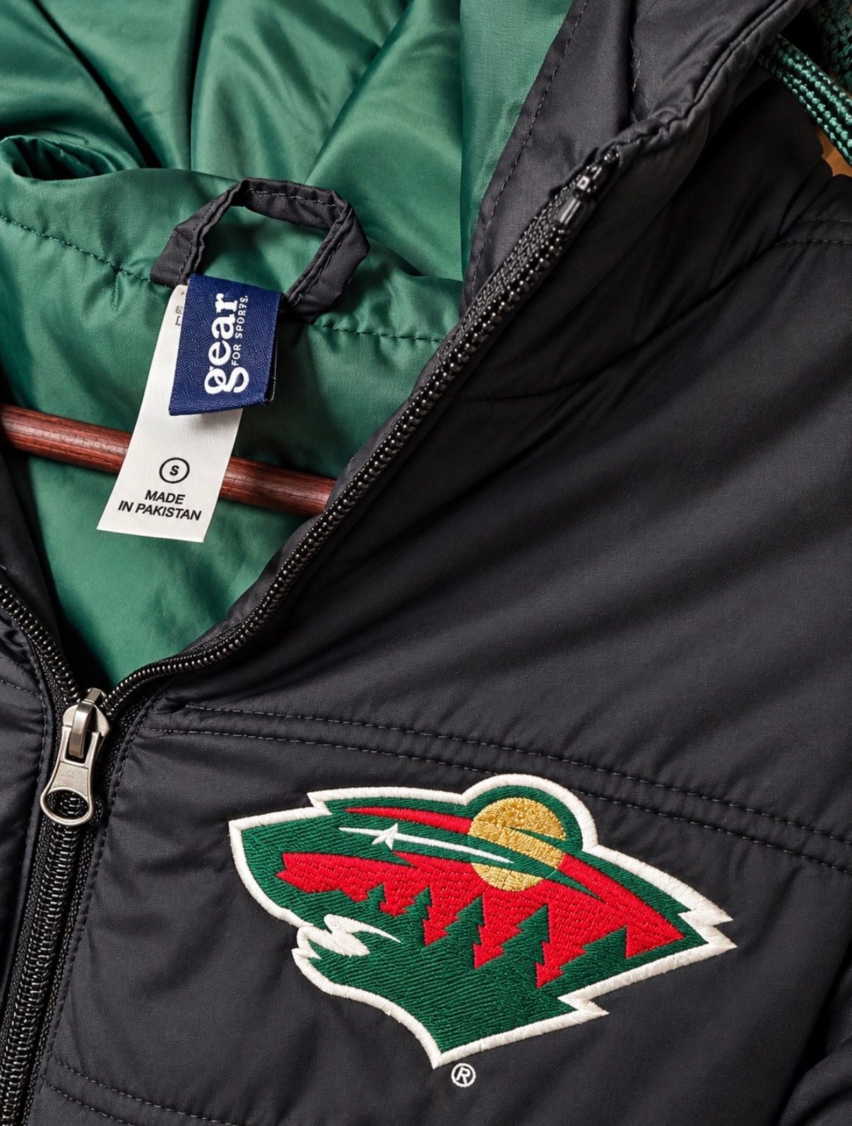 Gear For Sports Minnesota Wild Puffer Jacket Size S Black 5