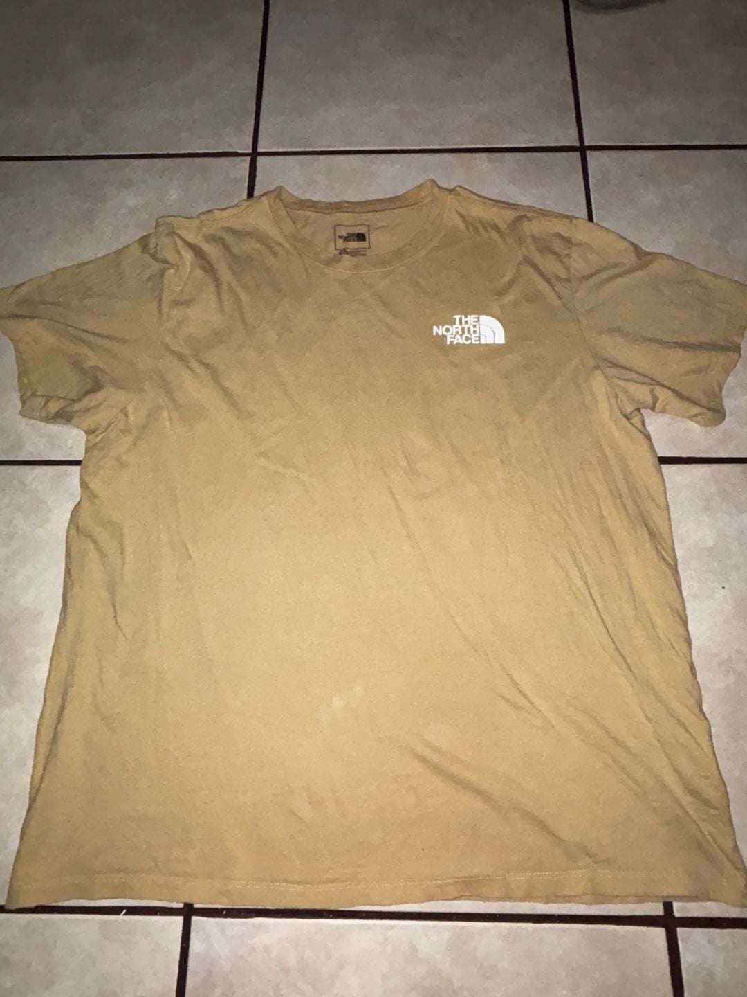 The North Face Logo T-Shirt Size XL Tan Short Sleeve Graphic Tee 2