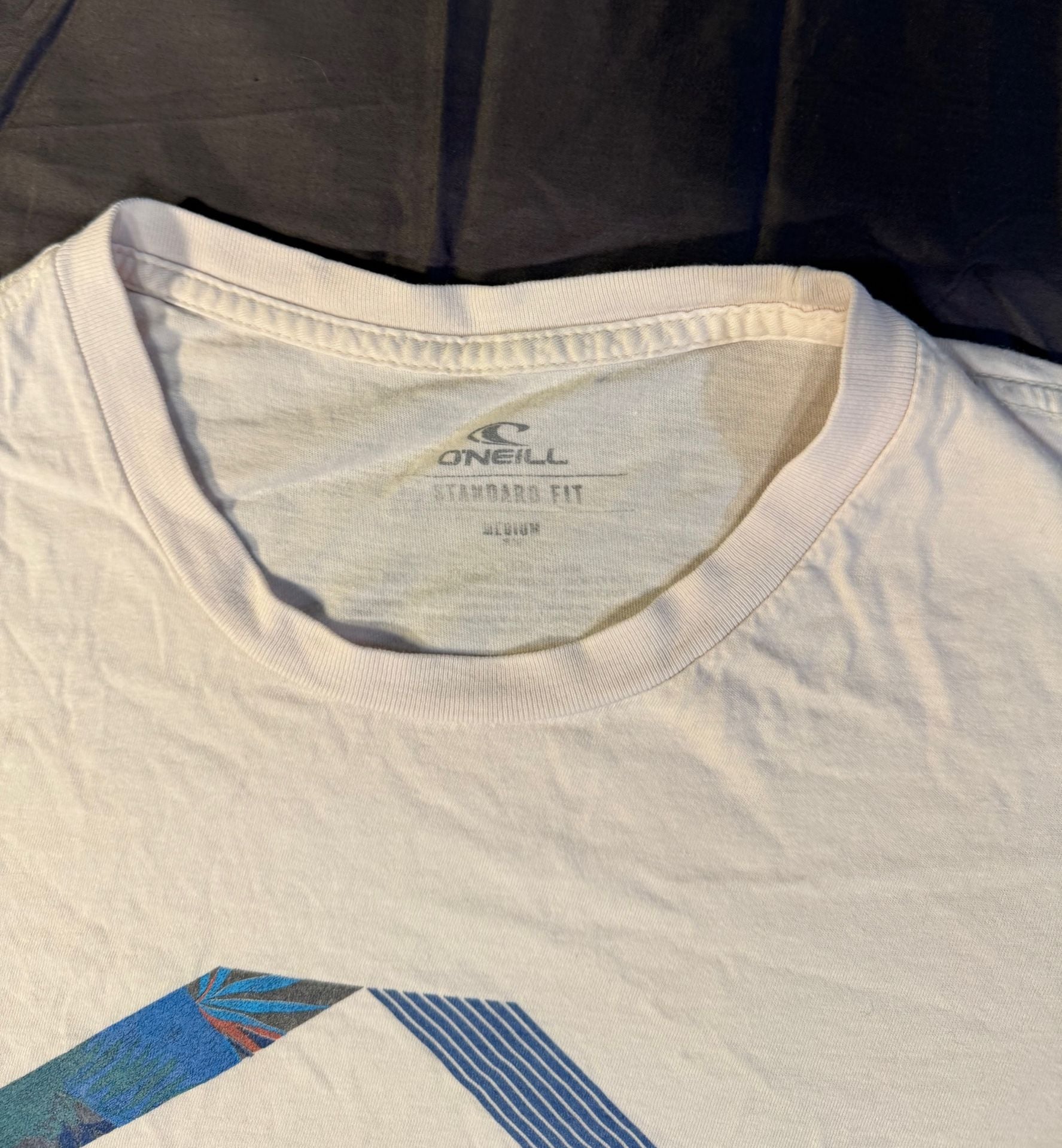 O'Neill Graphic T-Shirt Size Medium White Short Sleeve 4