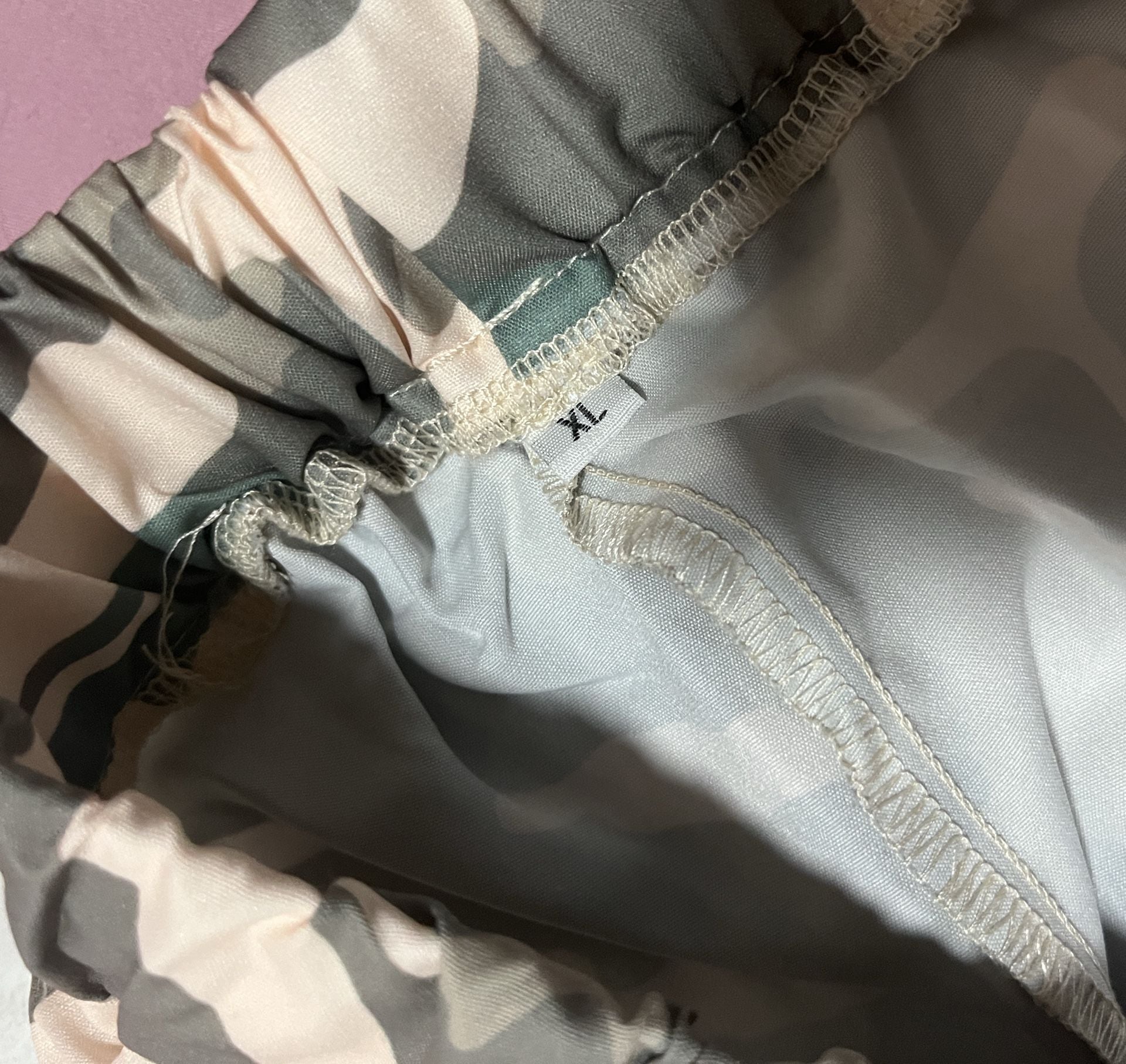 Unbranded Camouflage Lounge Pants Size XL Drawstring Sequin Patch 6