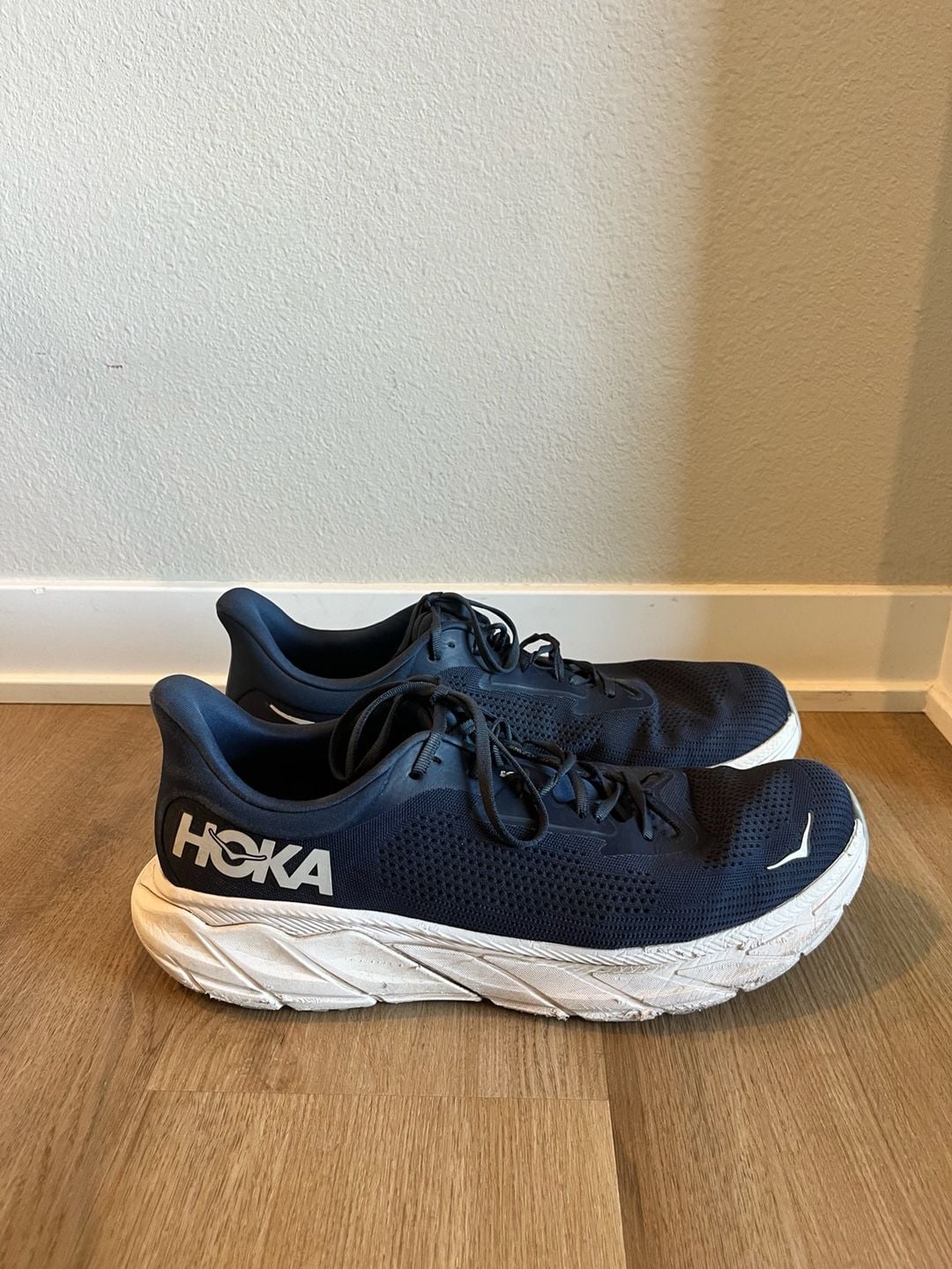 Hoka One One, Arahi 7, Navy Blue Size Running Shoes, Cushioned Support, Men’s 14 2