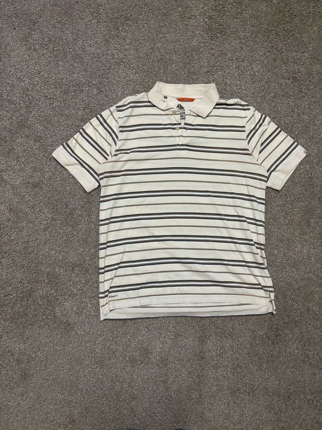 Early 2000s Nike ACG Striped Polo Shirt 2