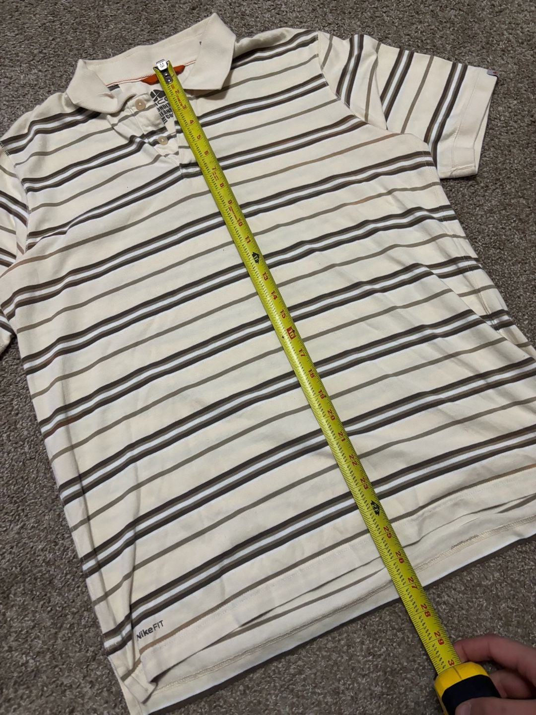 Early 2000s Nike ACG Striped Polo Shirt 3