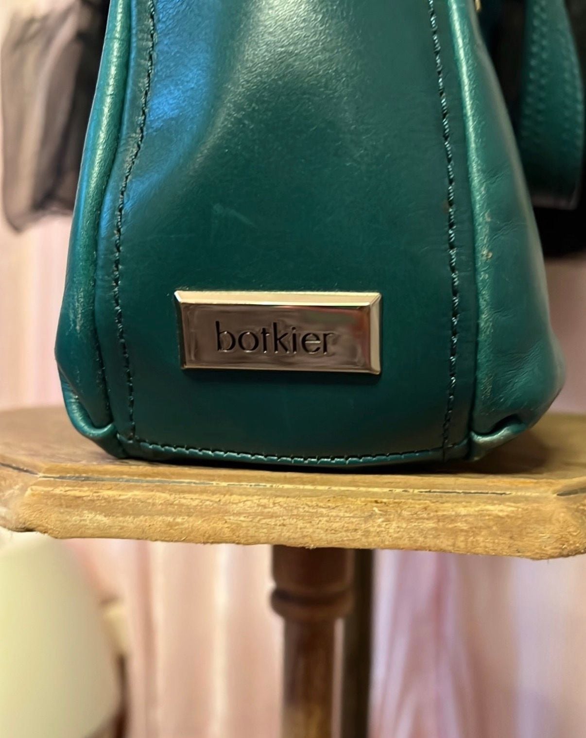 Botkier Green Leather Shoulder Bag Crossbody 4