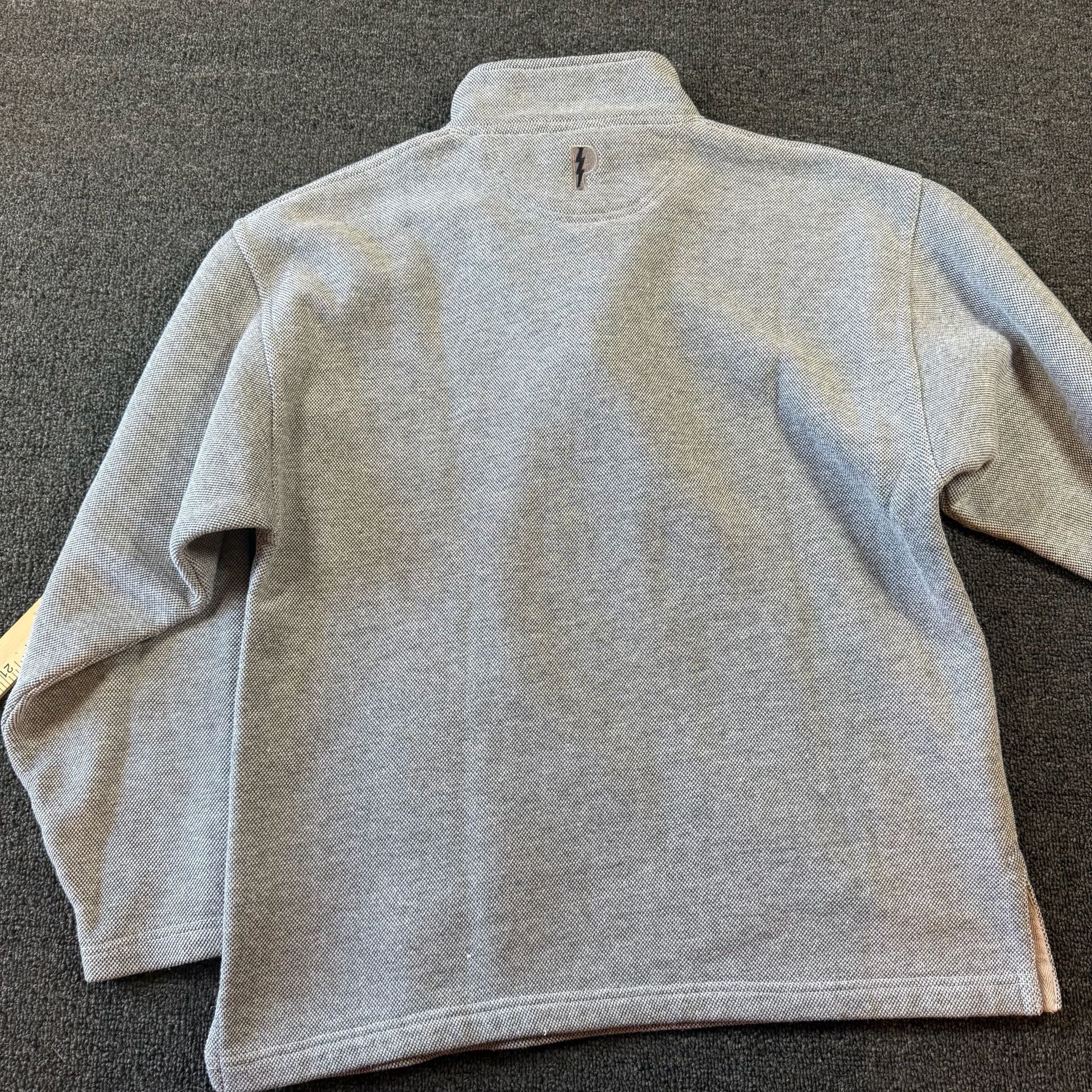 Vintage Detroit Red Wings 1/4 Zip Pullover Sweatshirt Gray 8