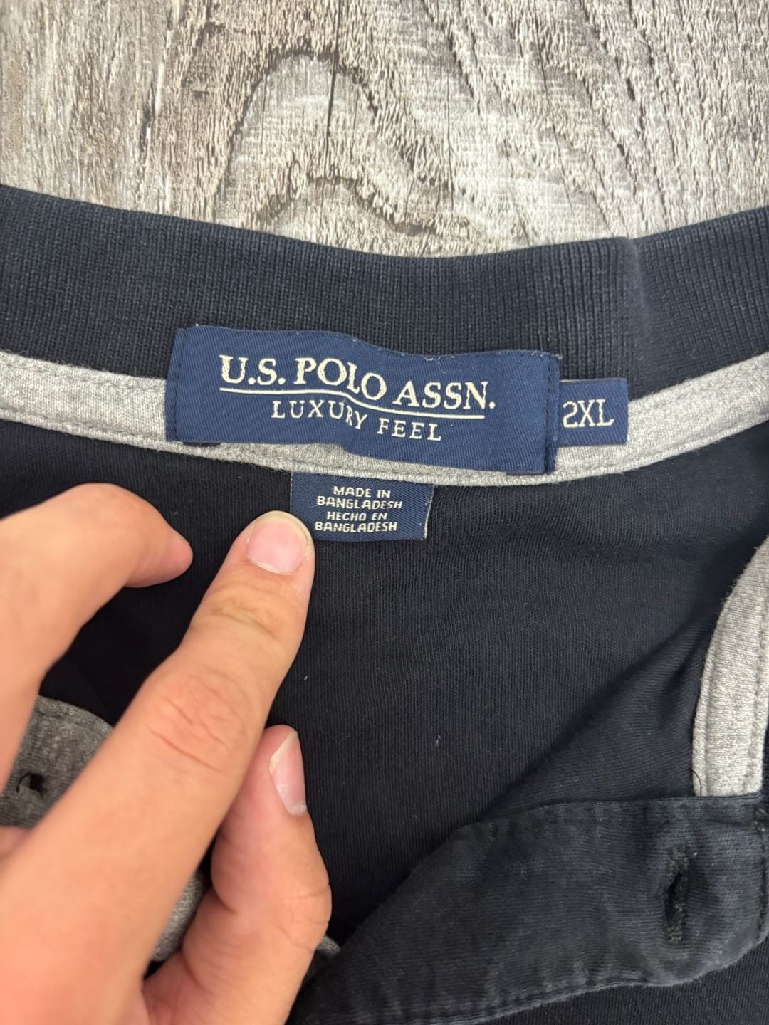 U.S. Polo Assn. Luxury Feel Polo Shirt Size 2XL Black Short Sleeve 2