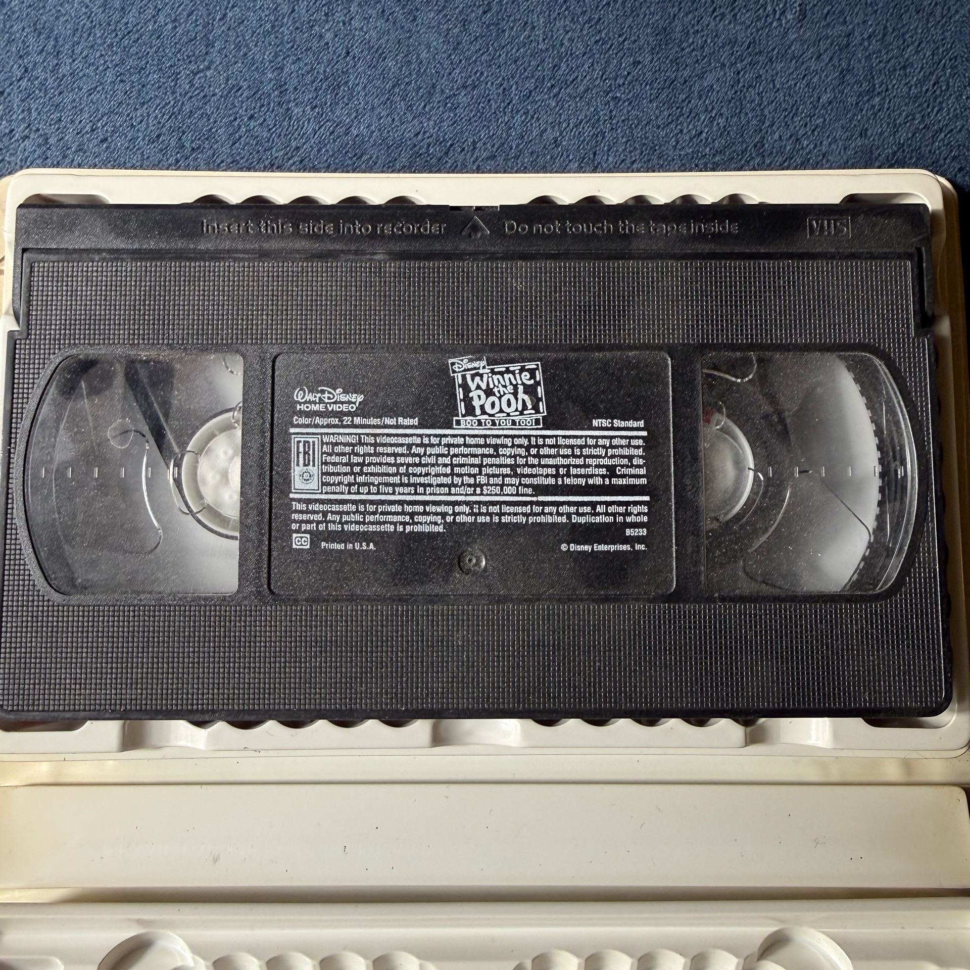 Disney Winnie the Pooh Boo To You Too! VHS Tape 4