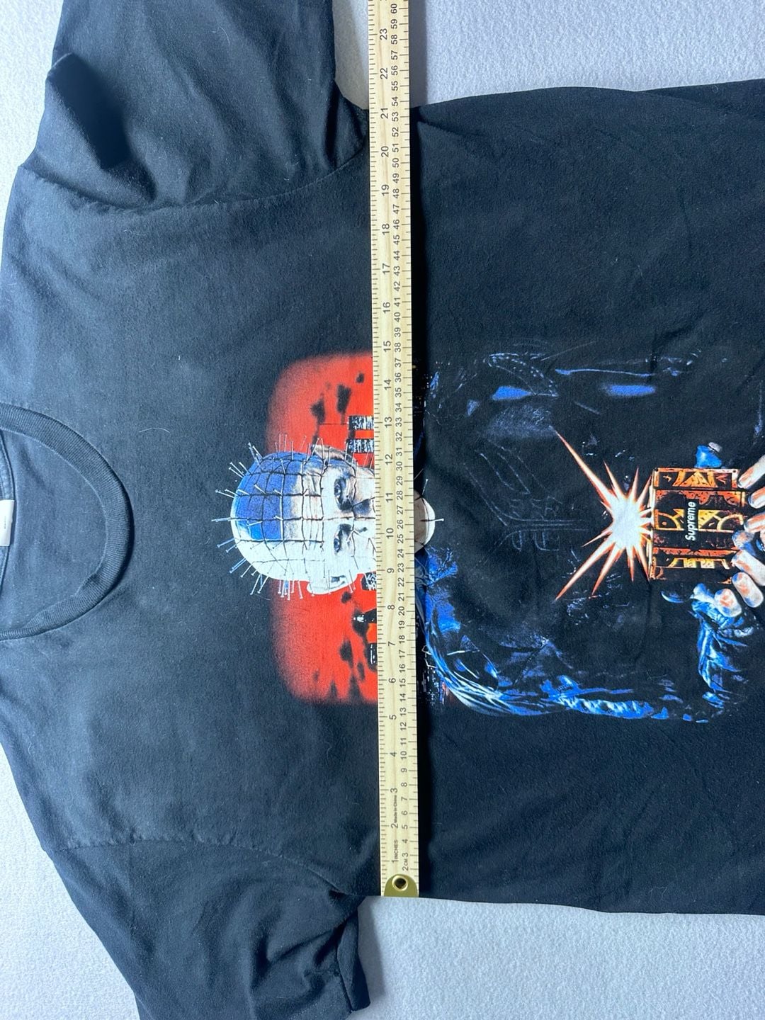 Supreme Hellraiser Hell on Earth T-Shirt Black Graphic Print Tee Size L 7