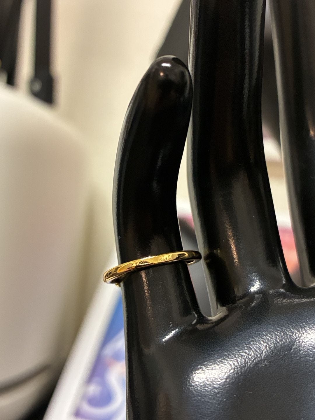 Gold Tone Leaf And Ball Open Wrap Ring 4