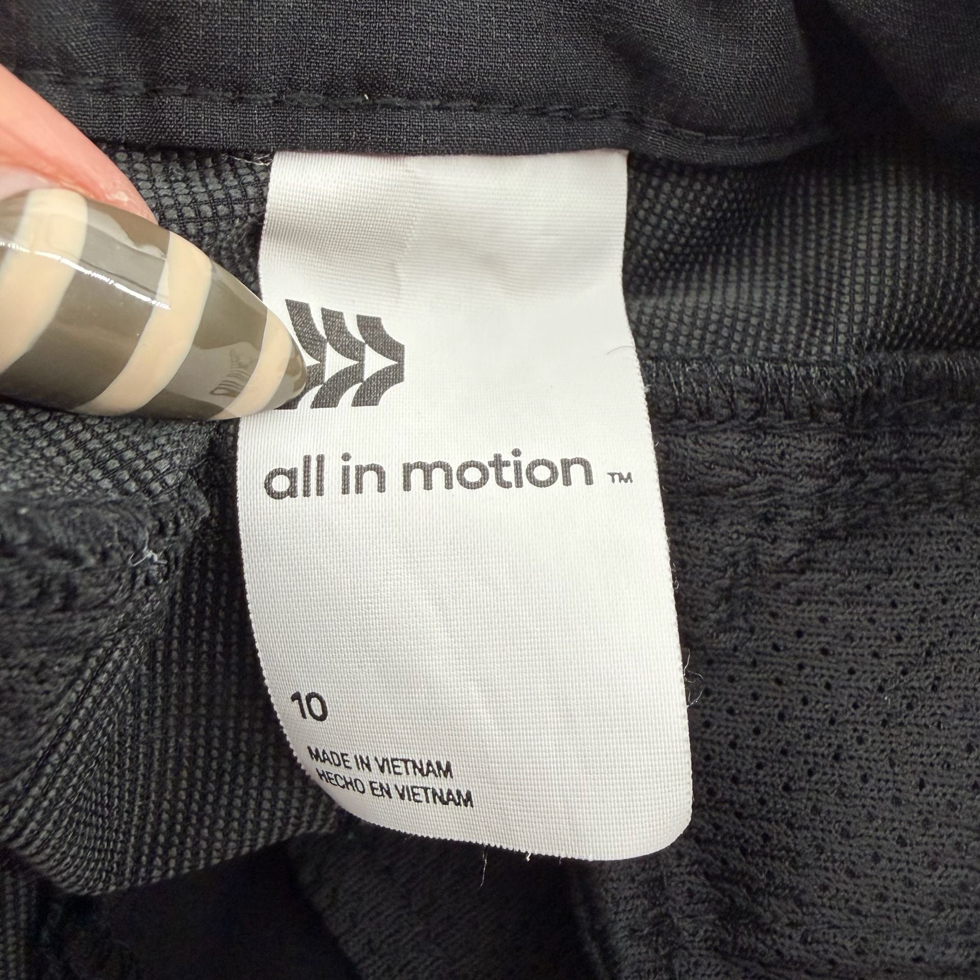 1679 All In Motion Shorts Size 10 Black Athletic 4