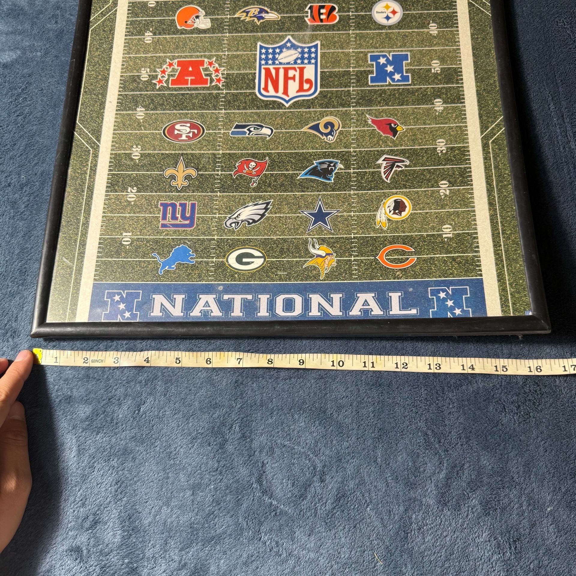 NFL American and National Conference Teams Framed Poster 5