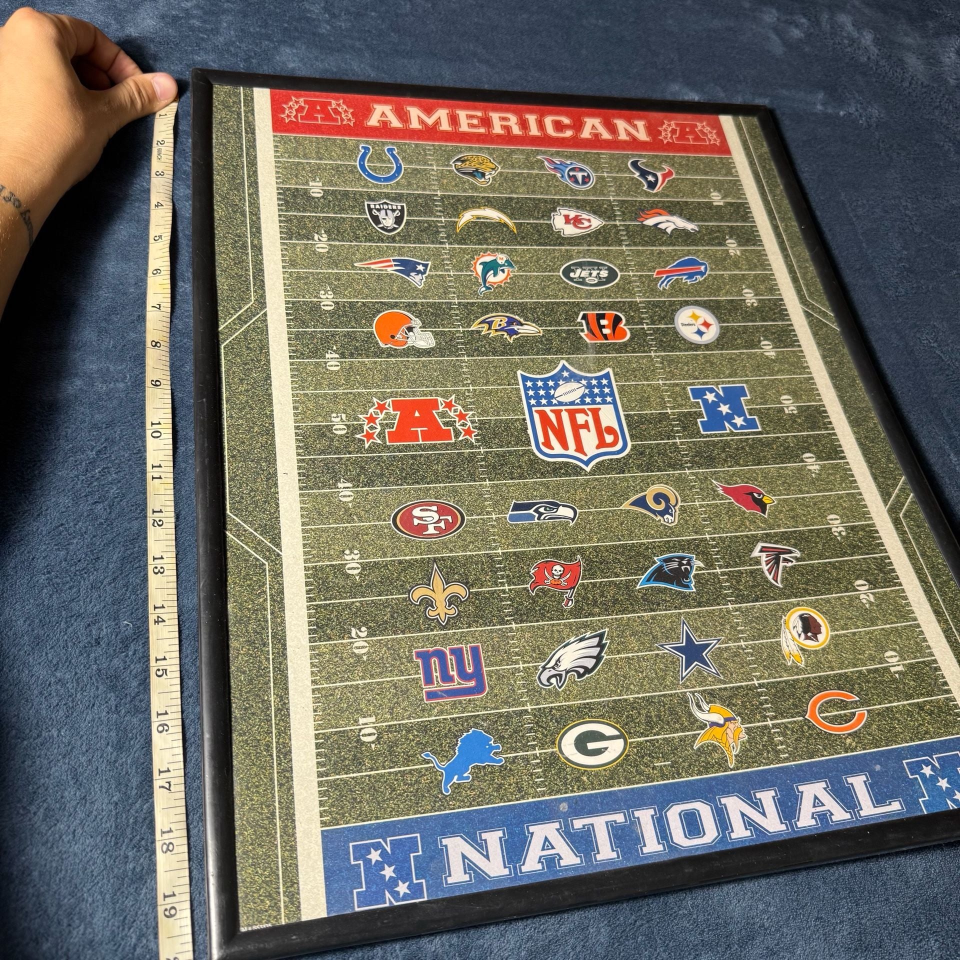 NFL American and National Conference Teams Framed Poster 6
