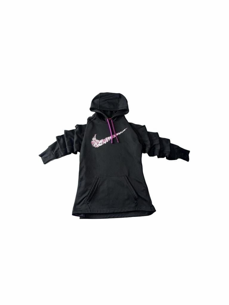 Nike Therma-Fit Hoodie Size M Black Pink Just Do It Swoosh 2