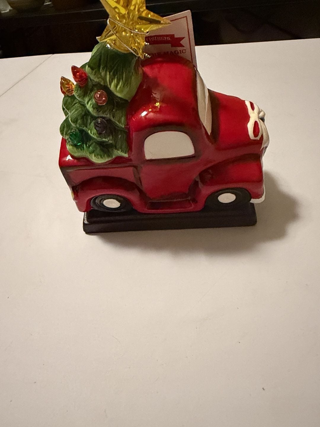 Mr. Christmas Red Truck Stocking Holder Light Up Christmas Decor 5