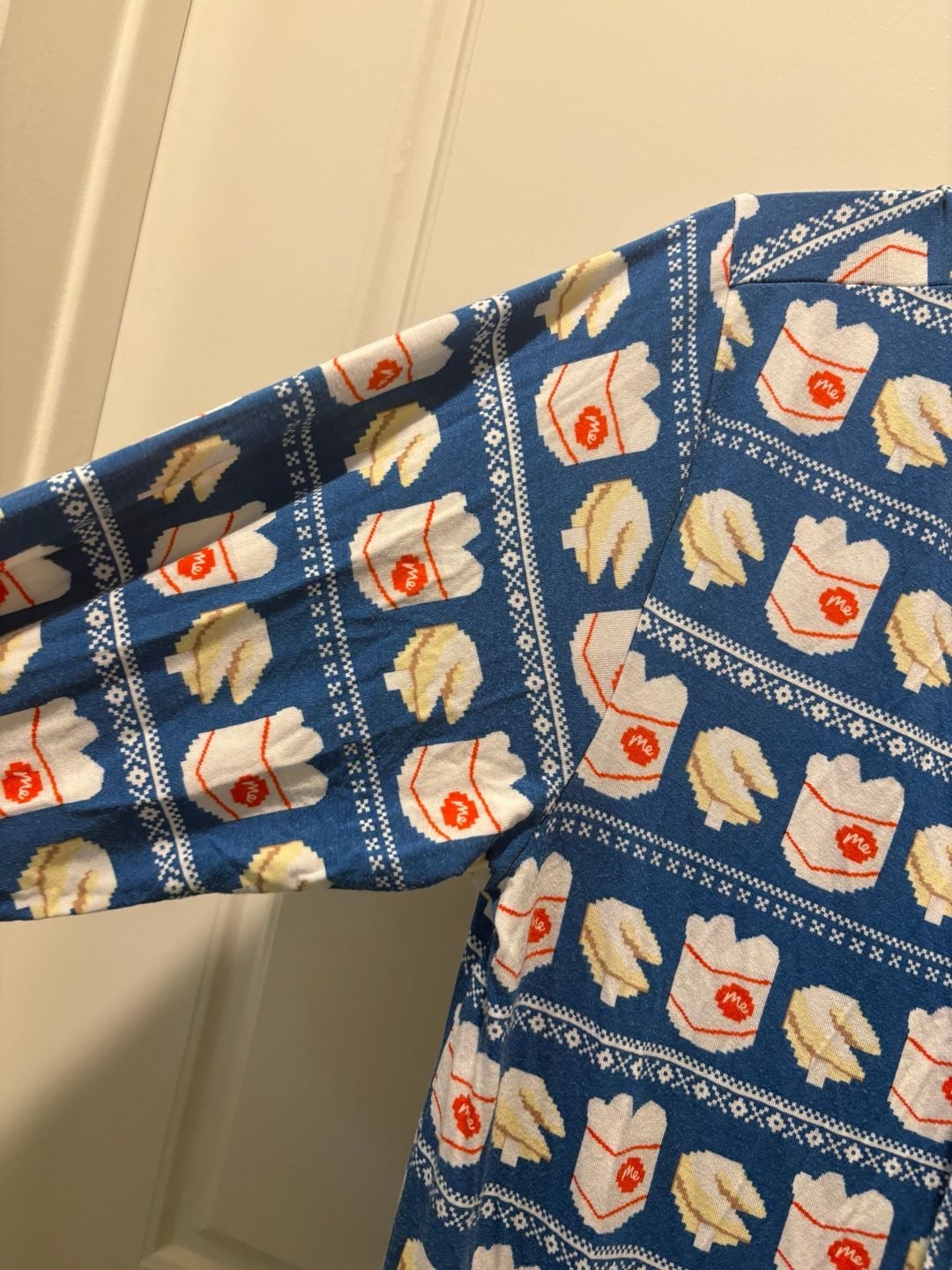 MeUndies Onesie Size S/M Takeout Fortune Cookie Hooded Pajama Jumpsuit 8