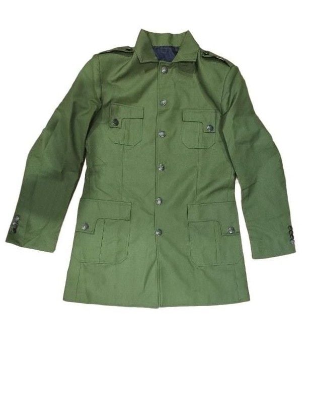 Military Style Suit Set Size M Green Jacket Pants 2