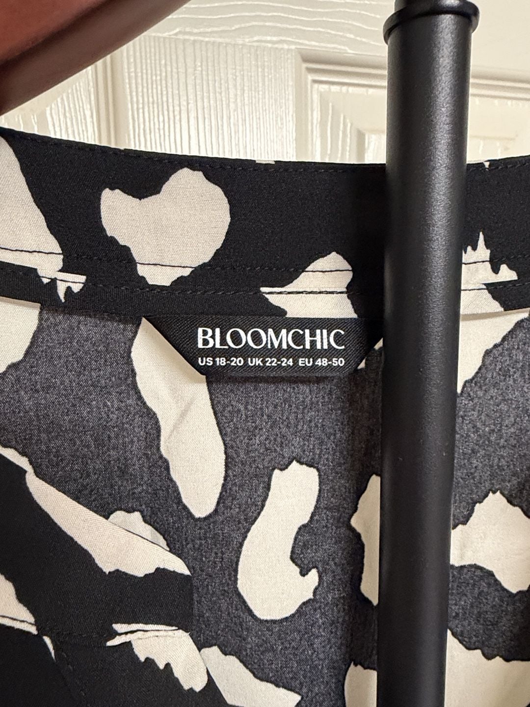 BloomChic Animal Print Dress Size 18-20 Black White/162 3