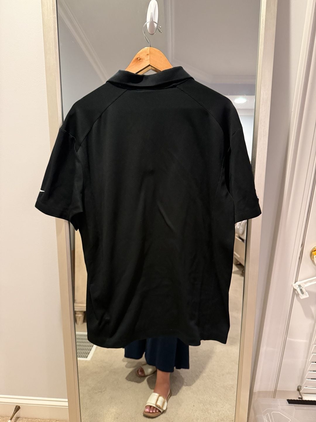 Nike Golf Carolina Panthers Miller Lite Polo Shirt XL Black 7