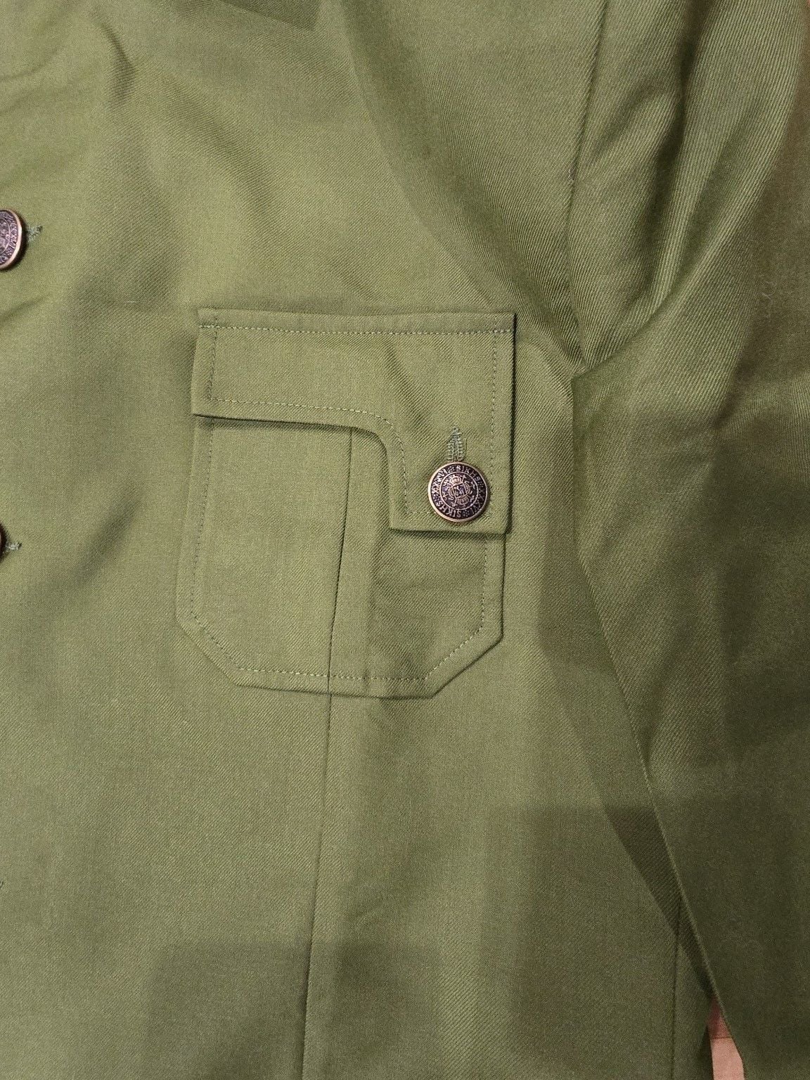Military Style Suit Set Size M Green Jacket Pants 3