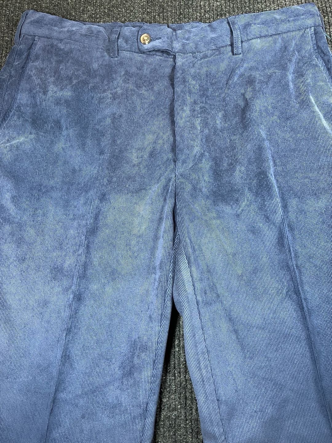 Peter Millar Men’s Nanoluxe Corduroy Pants Size 36 Blue 2