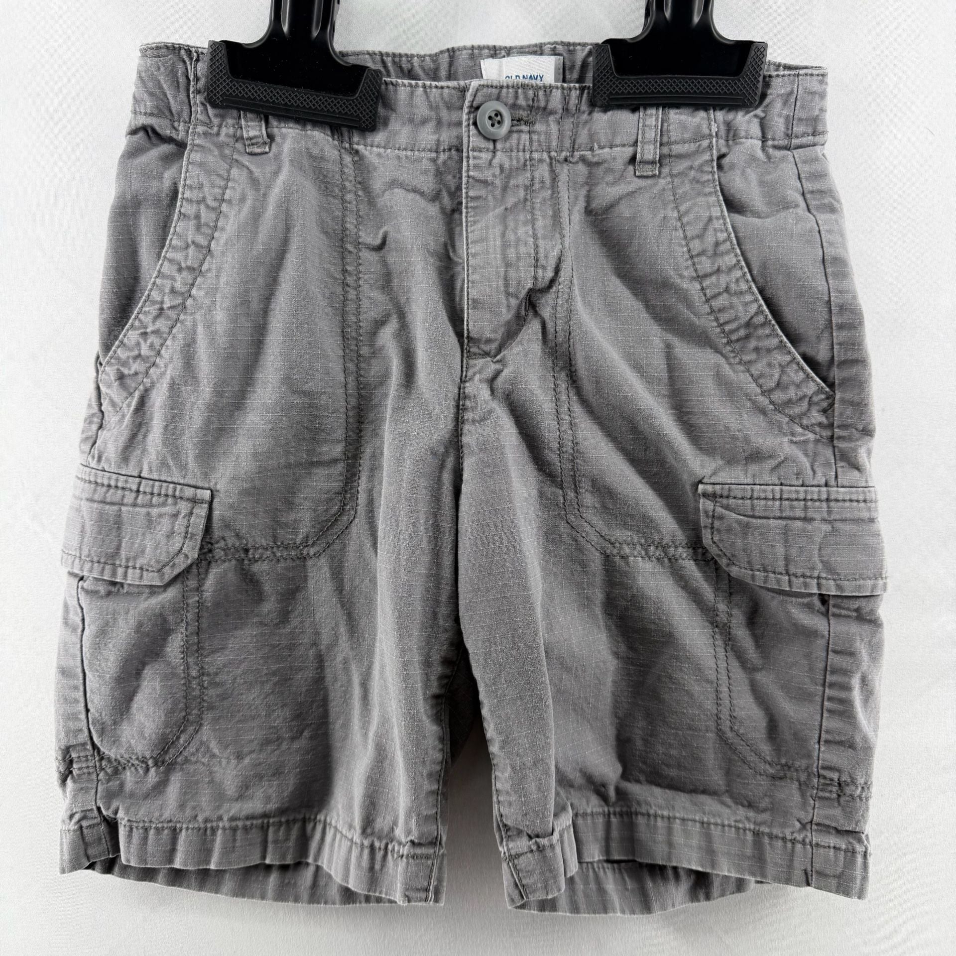 1681 Old Navy Boys Cargo Shorts Size 10 Grey Cotton 2