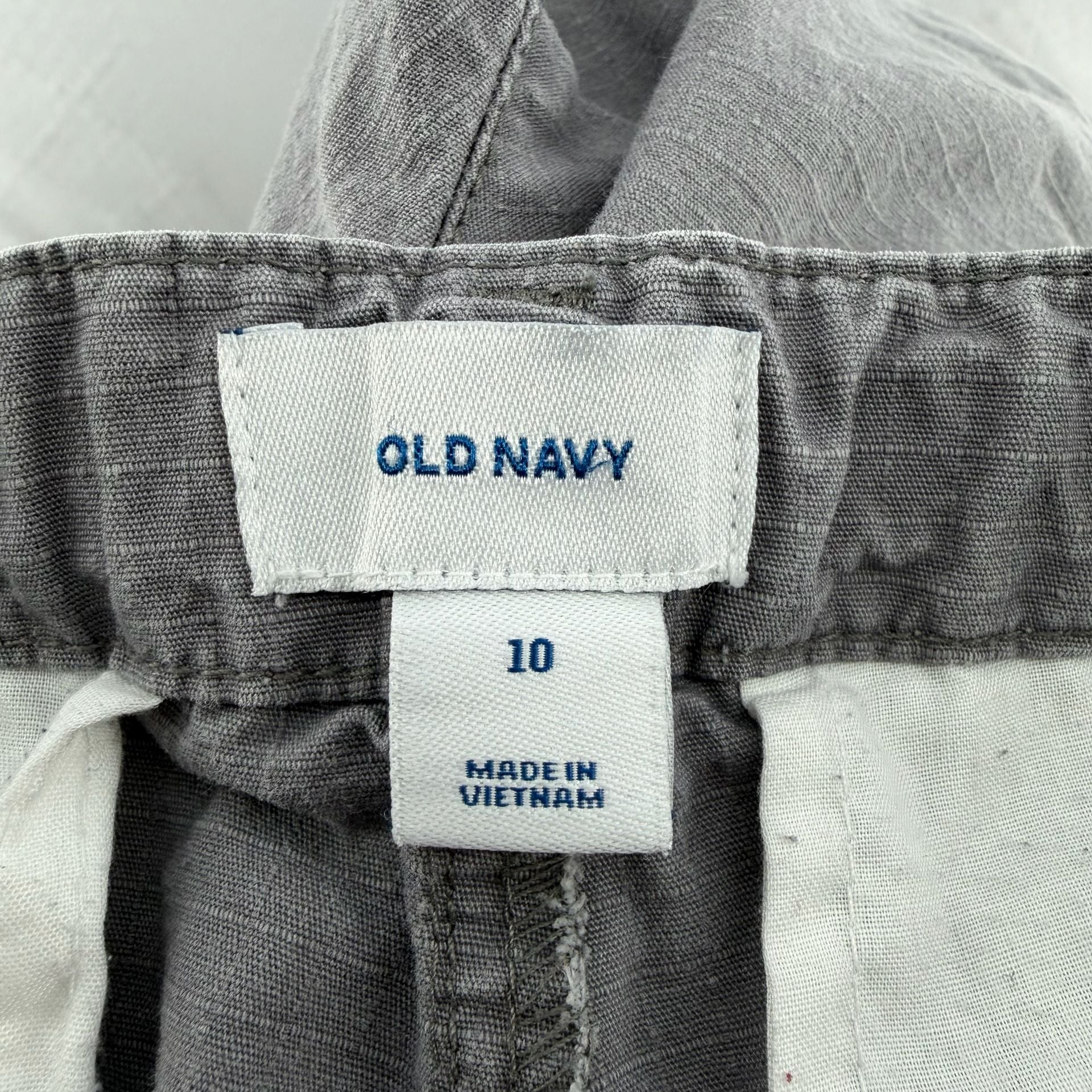 1681 Old Navy Boys Cargo Shorts Size 10 Grey Cotton 4