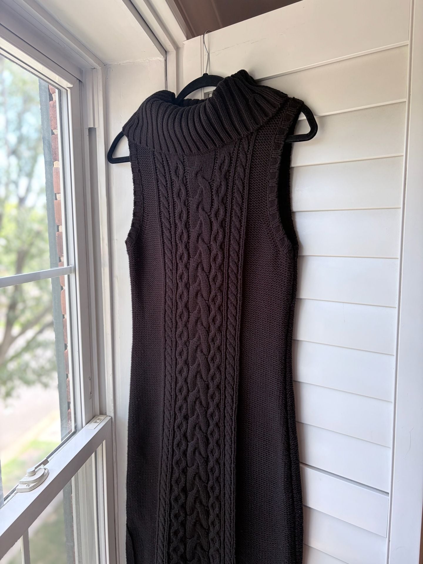 Cable Knit Turtleneck Sweater Dress Old Money Après Ski Winter Resort 2