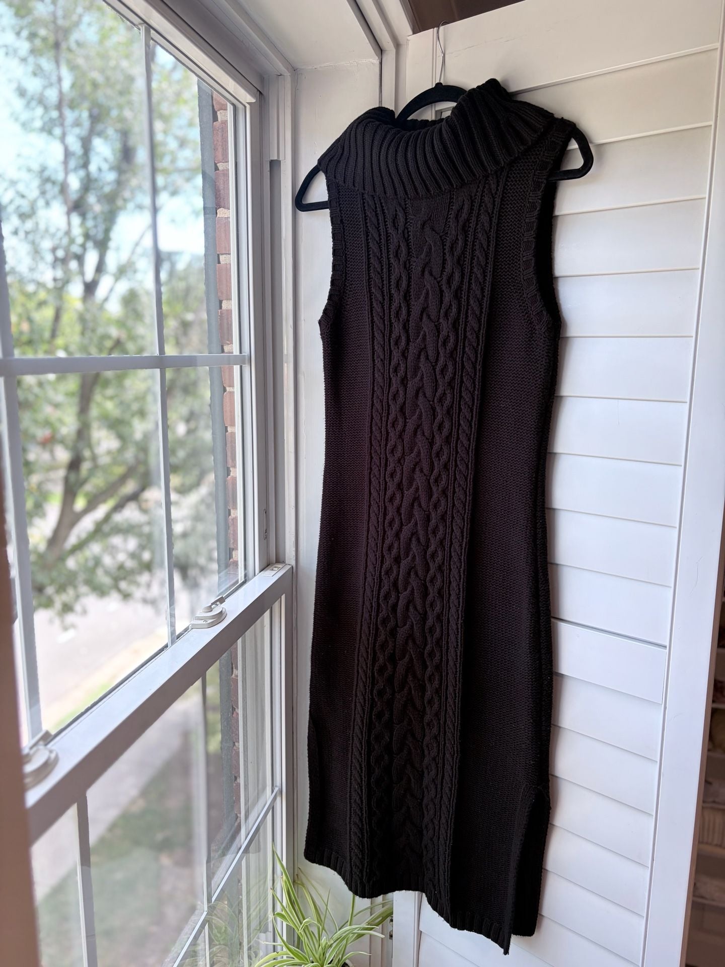 Cable Knit Turtleneck Sweater Dress Old Money Après Ski Winter Resort 3