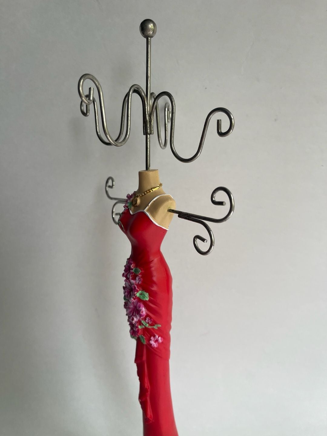 Red Dress Mannequin Jewelry Holder Stand 5
