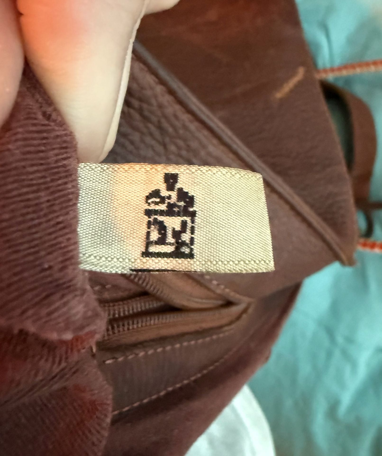 Green Fields Brown Leather Shoulder Bag Purse 8