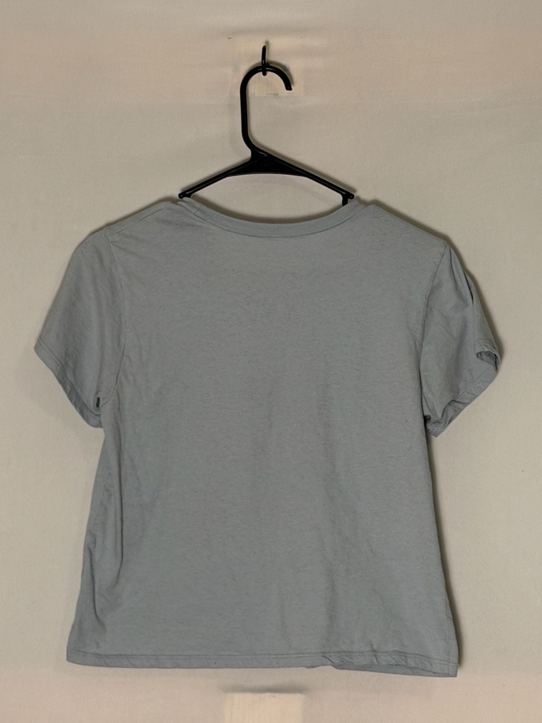 Miller High Life T-Shirt Large Blue Graphic Crop Top 3