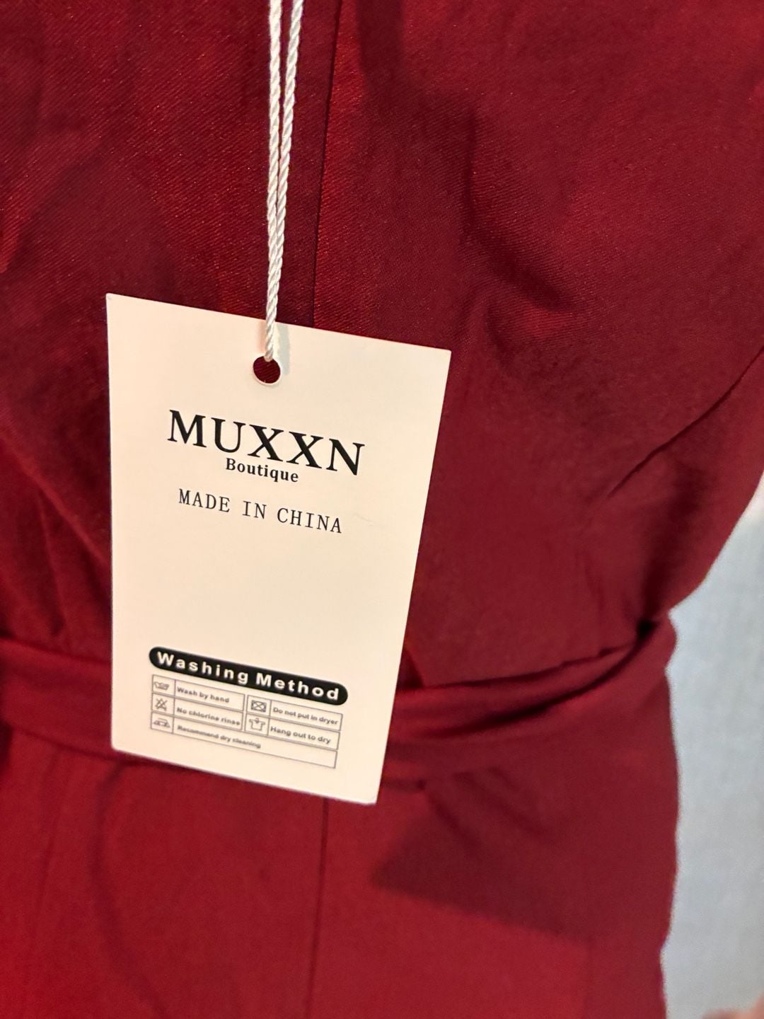 Muxxn Red Wrap Pencil Dress 6