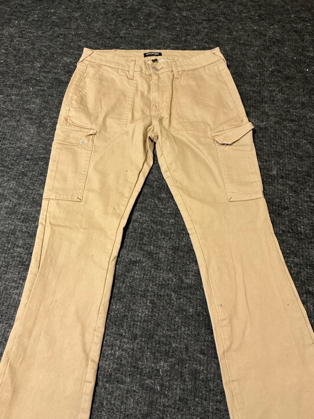 True Religion Cargo Pants Womens Size 30 Tan Bootcut 3